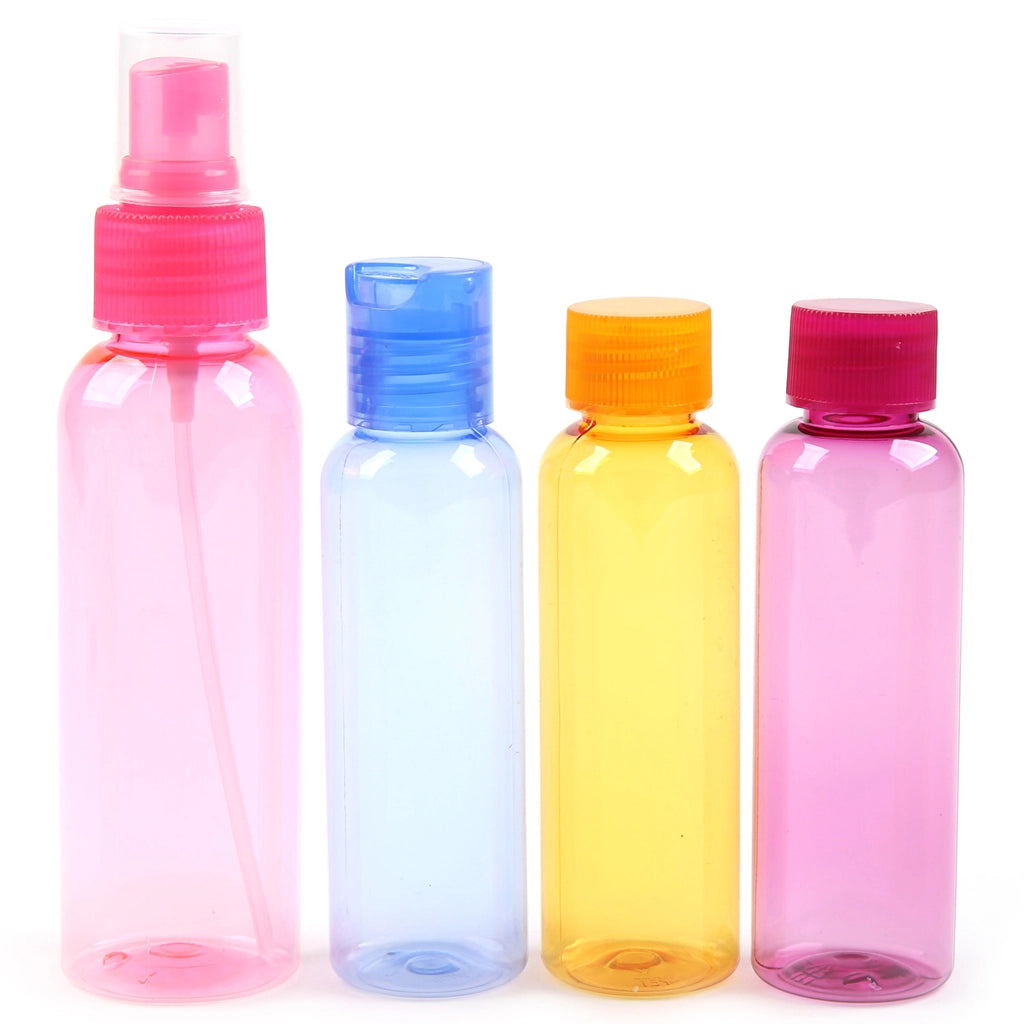 Eklips Travel Set Colorful Bottles (Pack of 4)