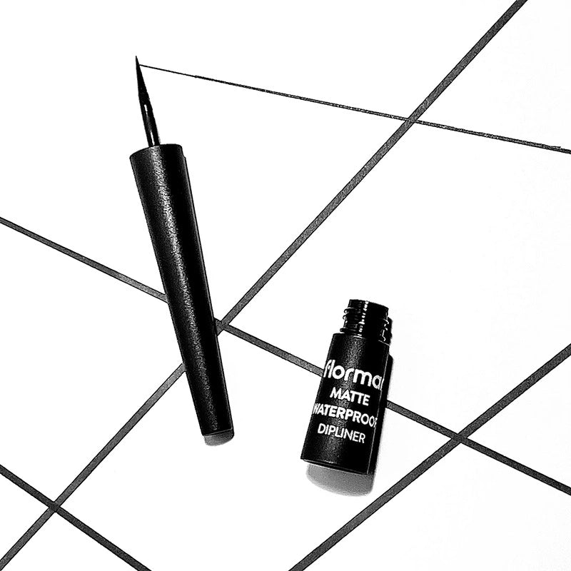 Flormar Matte Waterproof Intense Pigmented and Matte Finish Dipliner 001 Black