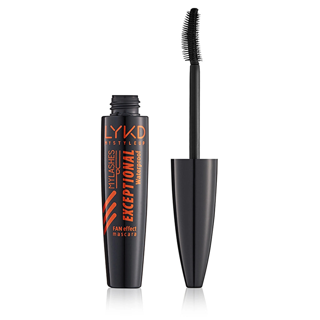 LYKD Exceptional Fan Effect & Curl Waterproof Mascara (Black) - Fan Effect and Curl-Enhancing, Waterproof