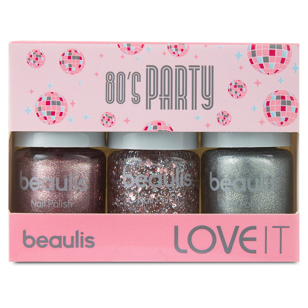 Beaulis 3-pack Nail Polish 80's Relax Coral Series