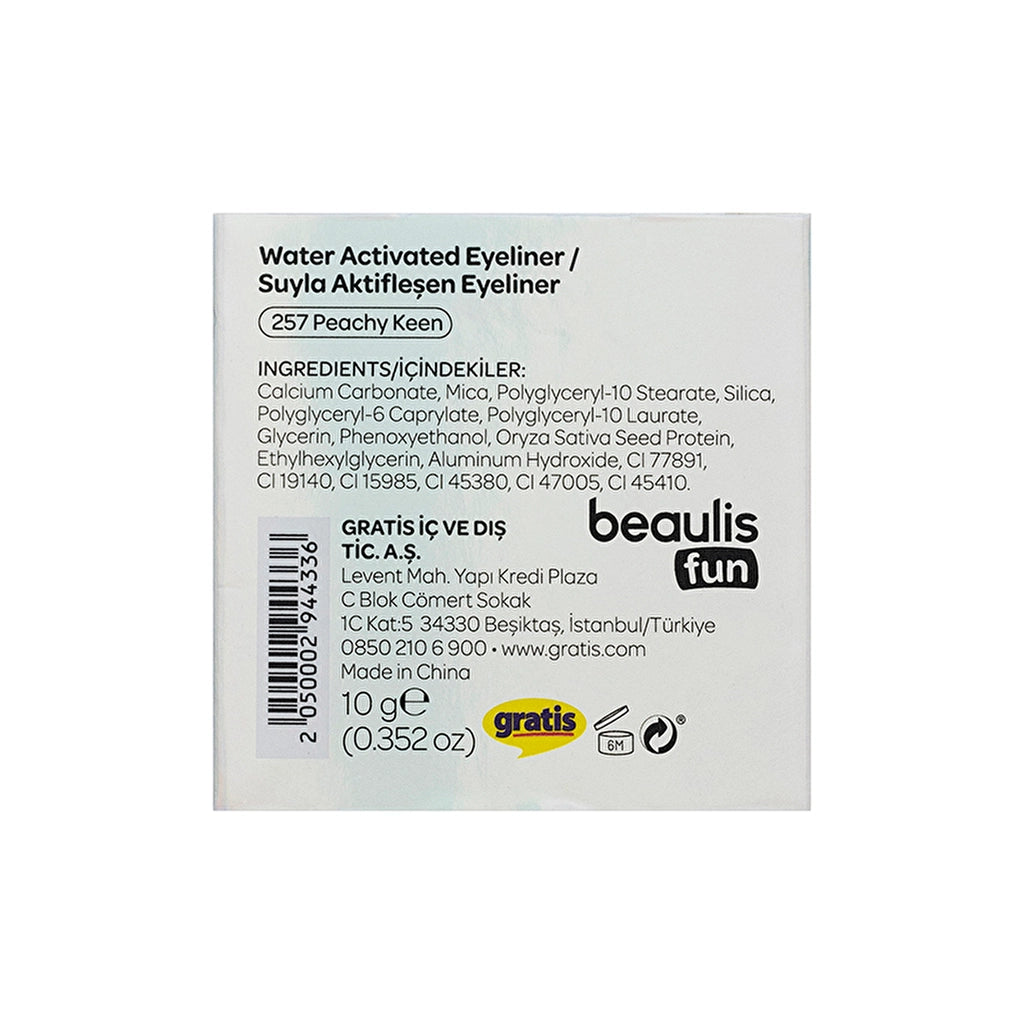 Beaulis Fun Rainbow Liner Suyla Aktifleşen Eyeliner 257 Peachy Keen