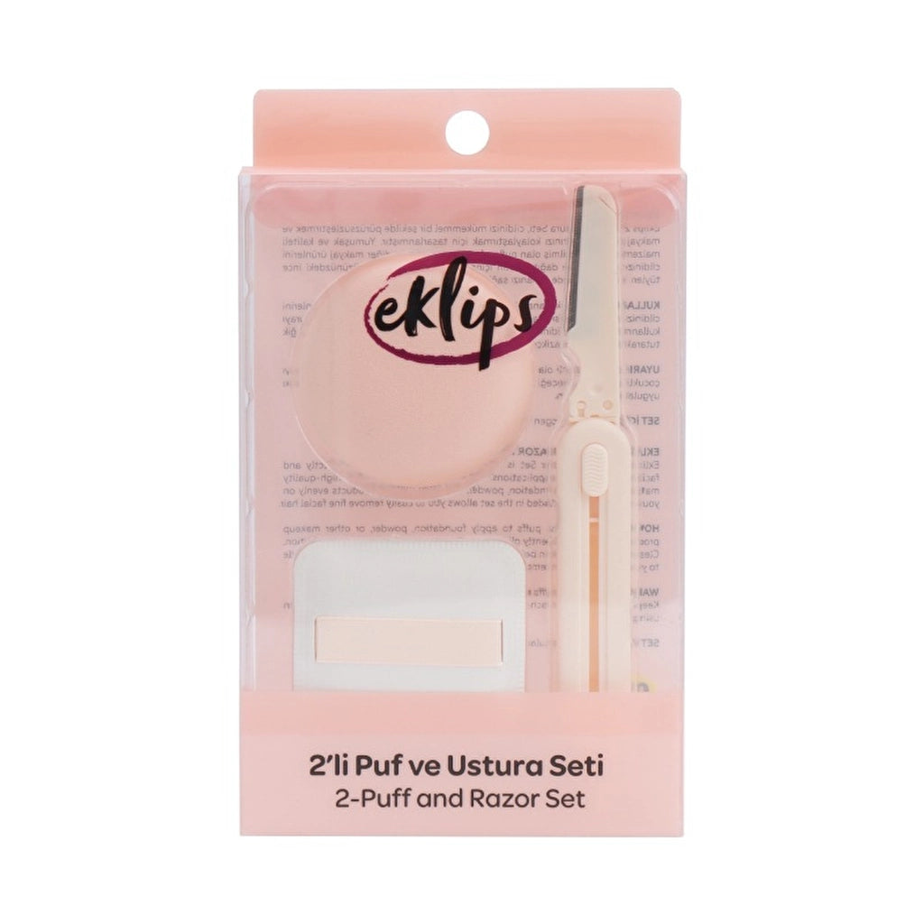 Eklips 2-Piece Puff and Razor Set