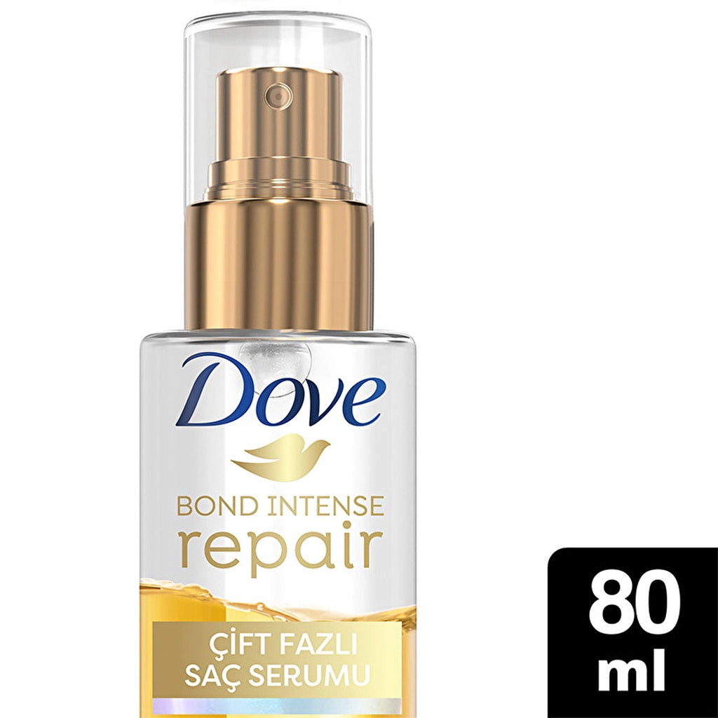 Dove Dual Phase Hair Serum Bond Intense Repair + Peptide Complex 80 ml