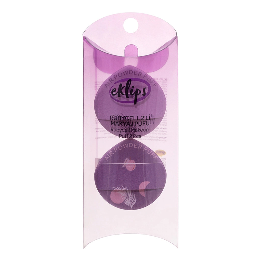 Eklips Makeup Puff 2-Pack Small Rubycell