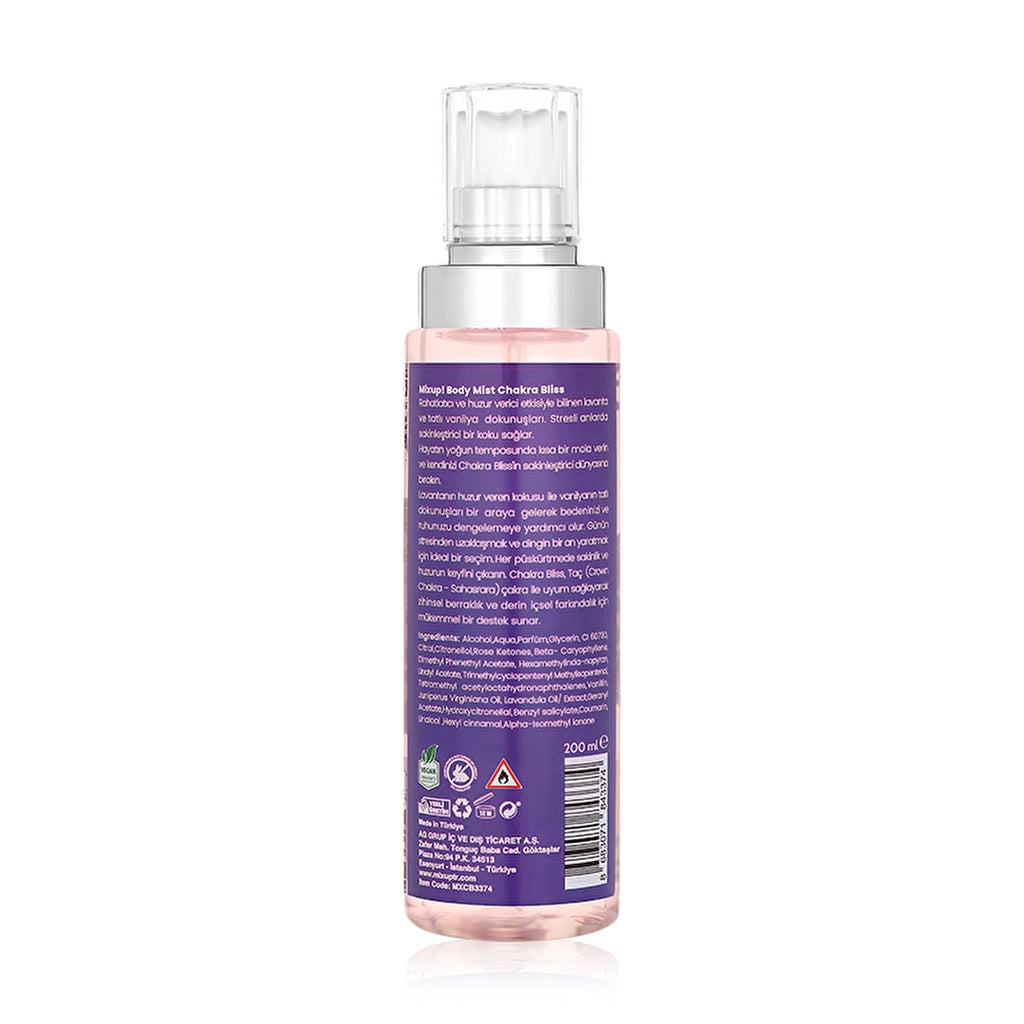Mixup! Chakra Bliss Lavender & Sweet Vanilla Body Spray 200 ml