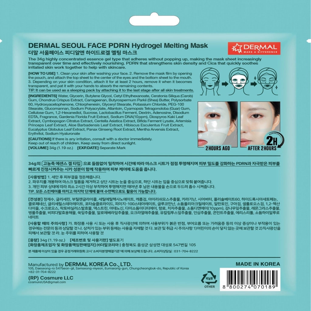Dermal PDRN Hydrogel Melting Mask 34 gr