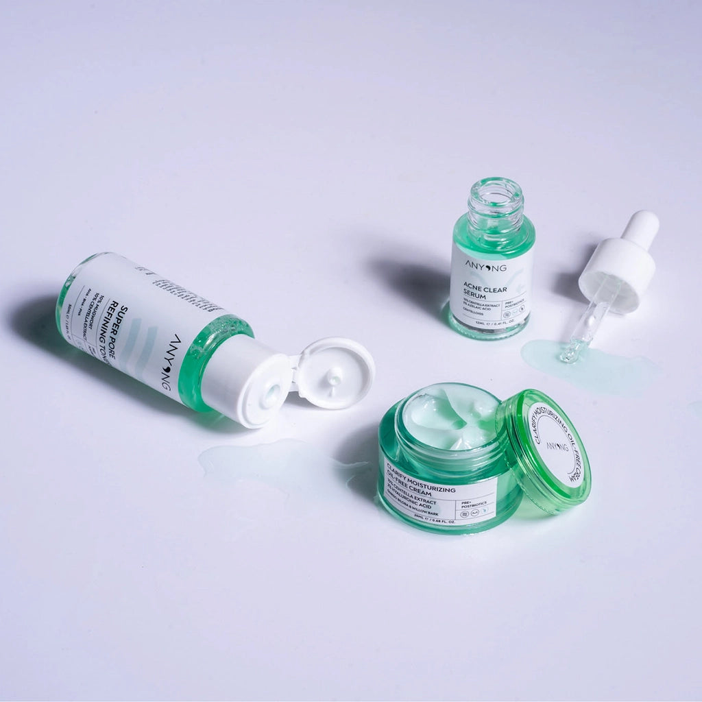 Anyong Anti-Acne Set (Toner 50 ml + Cream 20 ml + Serum 12 ml)