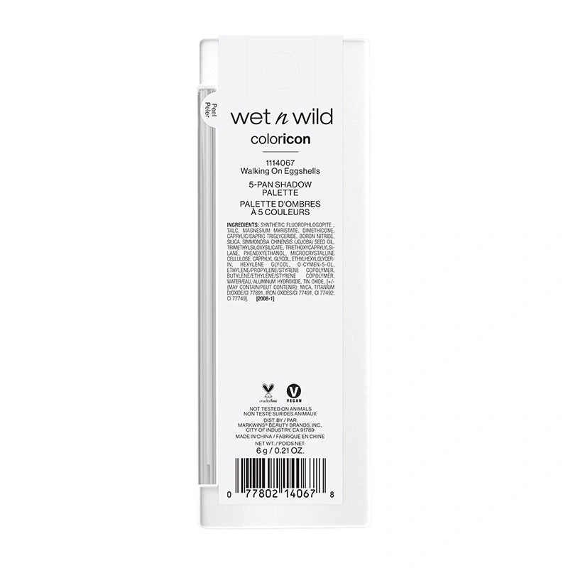 wet n wild Color Icon 5-pack Eyeshadow Palette Walking On Eggshells