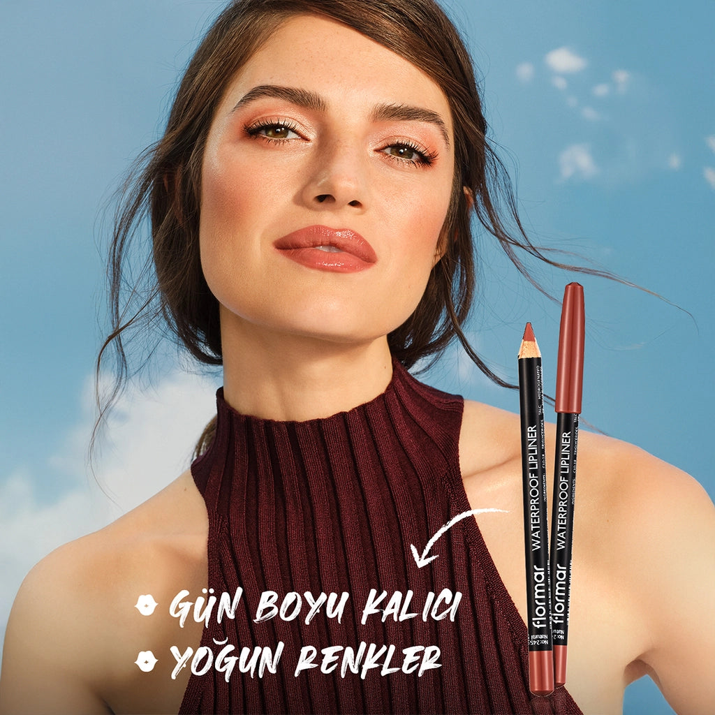 Flormar Waterproof and Intensely Pigmented Matte Lip Pencil