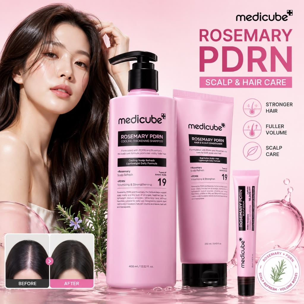 medicube - Rosemary PDRN Cooling Thickening Shampoo