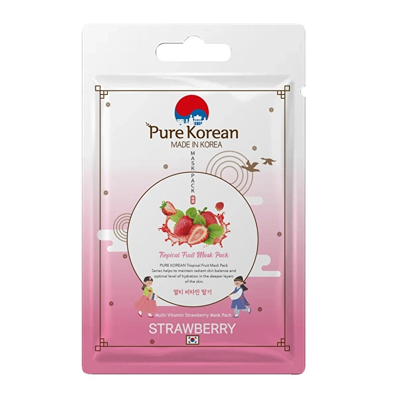 Pure Korean Multi-Vitamin Strawberry Face Mask