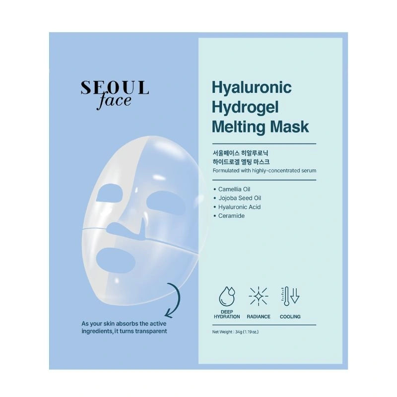 Dermal Korea Seoul Face Hyaluronic Hydrogel Melting Face Mask