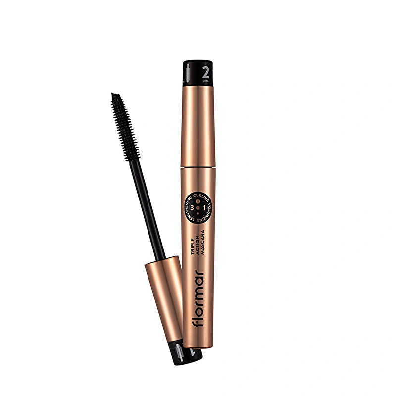 Flormar Triple Action 3 Stage Mascara 001 Triple Action Mascara