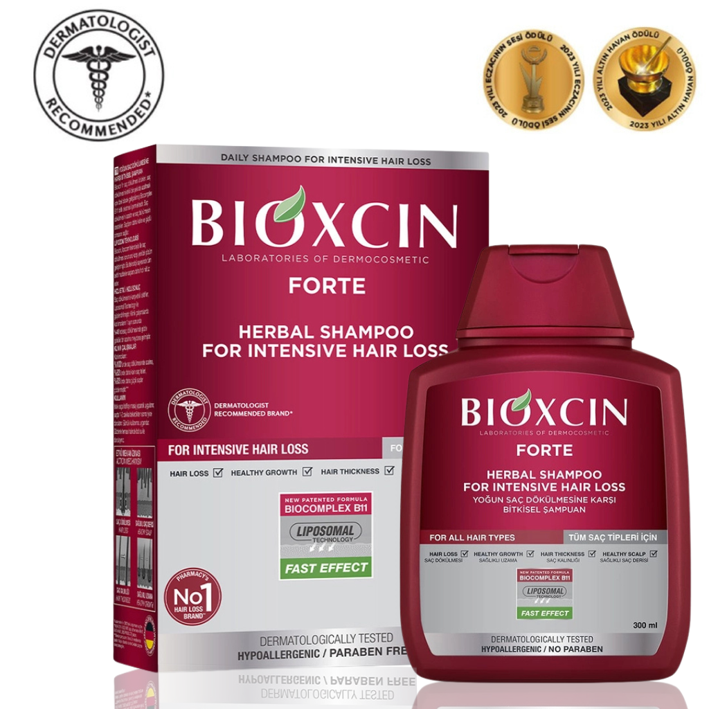 Bioxcin Forte Herbal Shampoo Against Hair Loss All Hair Types 300 ml