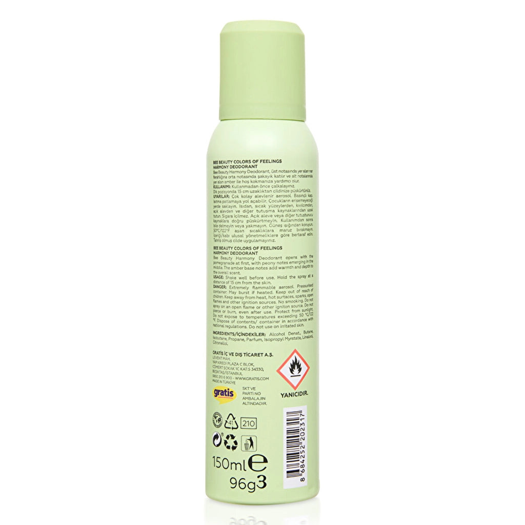 Bee Beauty Colors of Feelings Women's Deodorant Spray 150 ml