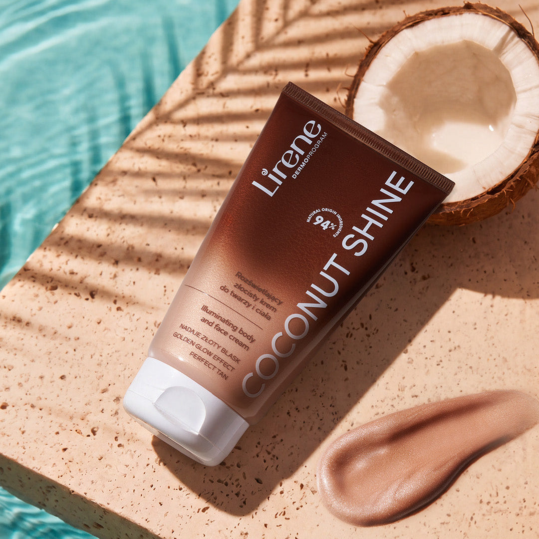 LIRENE - PERFECT TAN Illuminating Golden Body and Face Cream Coconut Shine