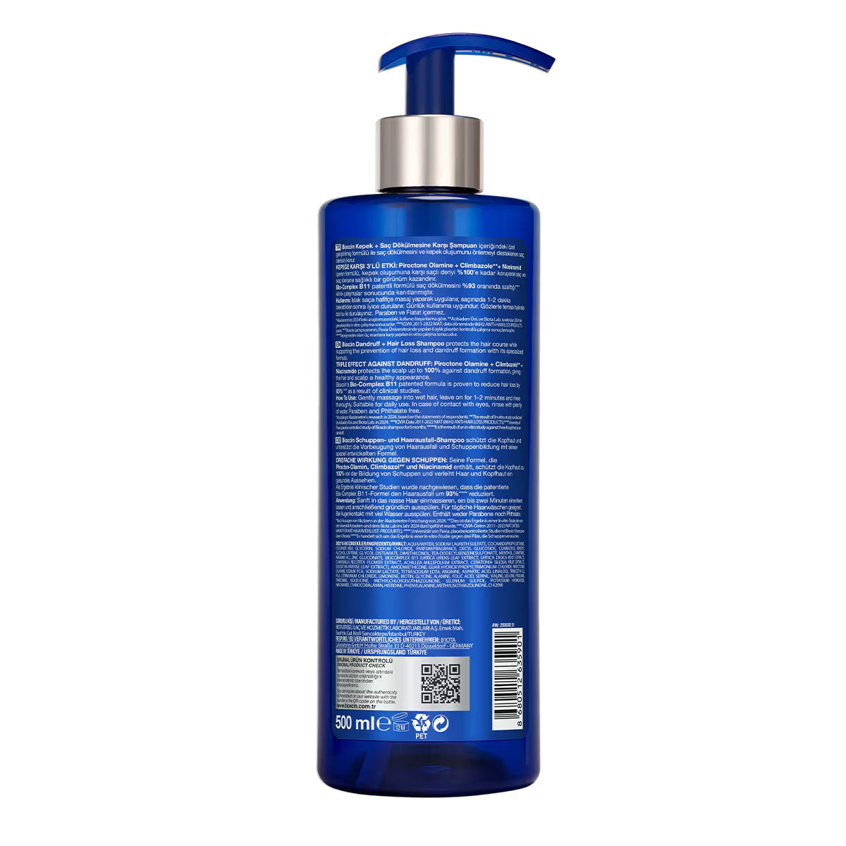 Bioxcin Anti-Dandruff and Anti-Hair Loss Shampoo 500 ml