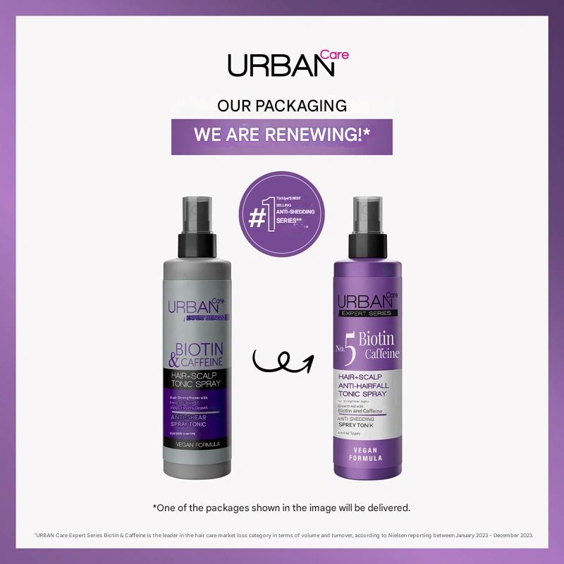 Urban Care Expert Biotin & Caffeine Healthy Growth Helping & Anti-Loss Hair Tonic 200 ml