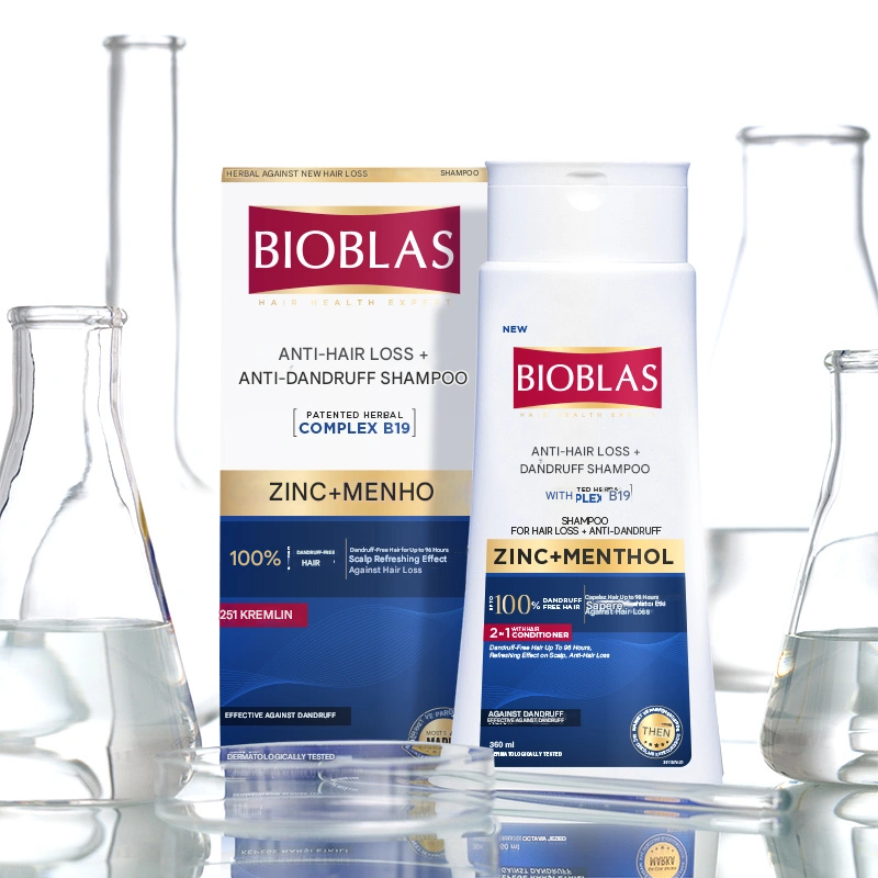 Bioblas Zinc + Menthol Anti-Hair Loss and Dandruff Shampoo 360 ml