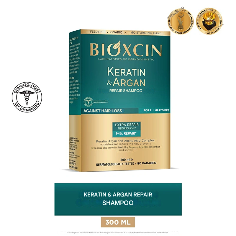 Bioxcin Keratin & Argan Repair Shampoo 300 ml