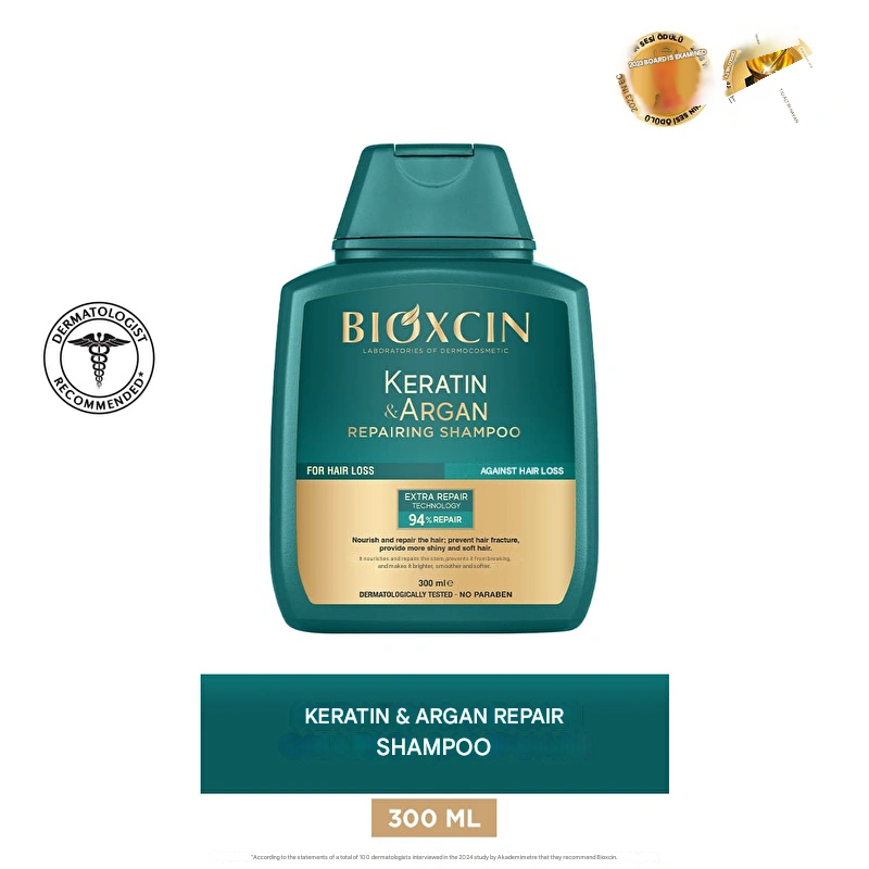 Bioxcin Keratin & Argan Repair Shampoo 300 ml
