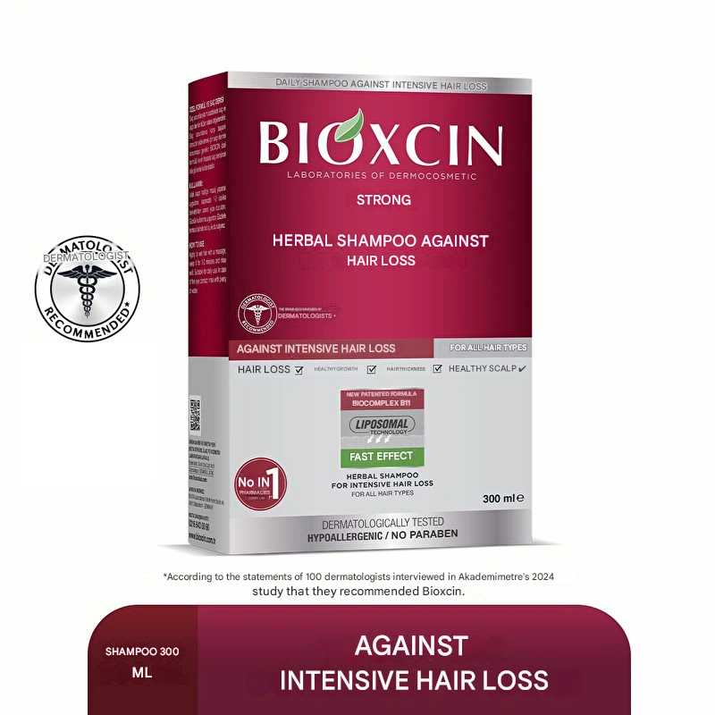 Bioxcin Forte Herbal Shampoo Against Hair Loss All Hair Types 300 ml