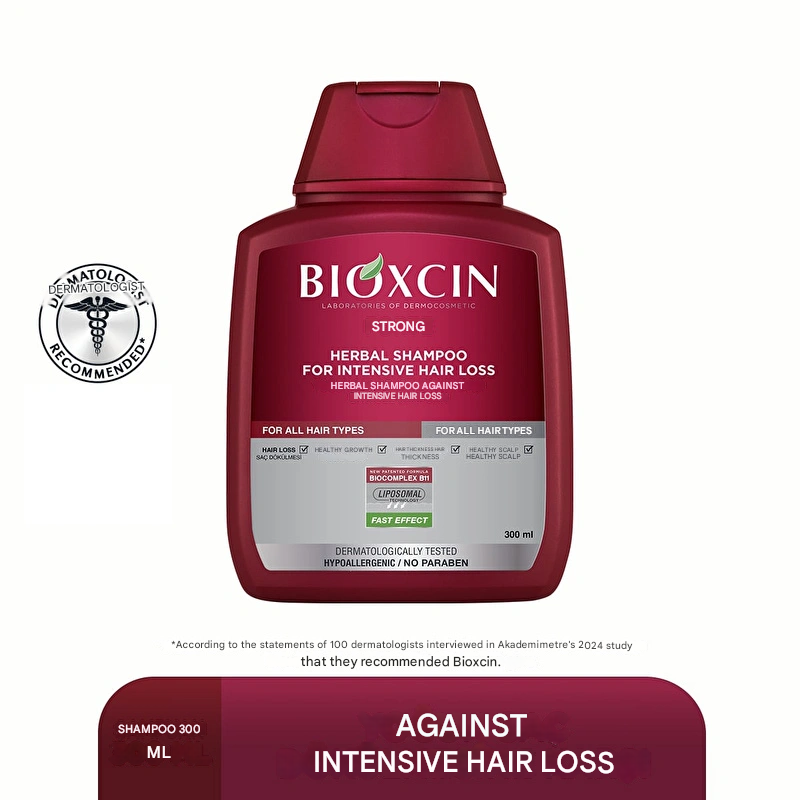 Bioxcin Forte Herbal Shampoo Against Hair Loss All Hair Types 300 ml