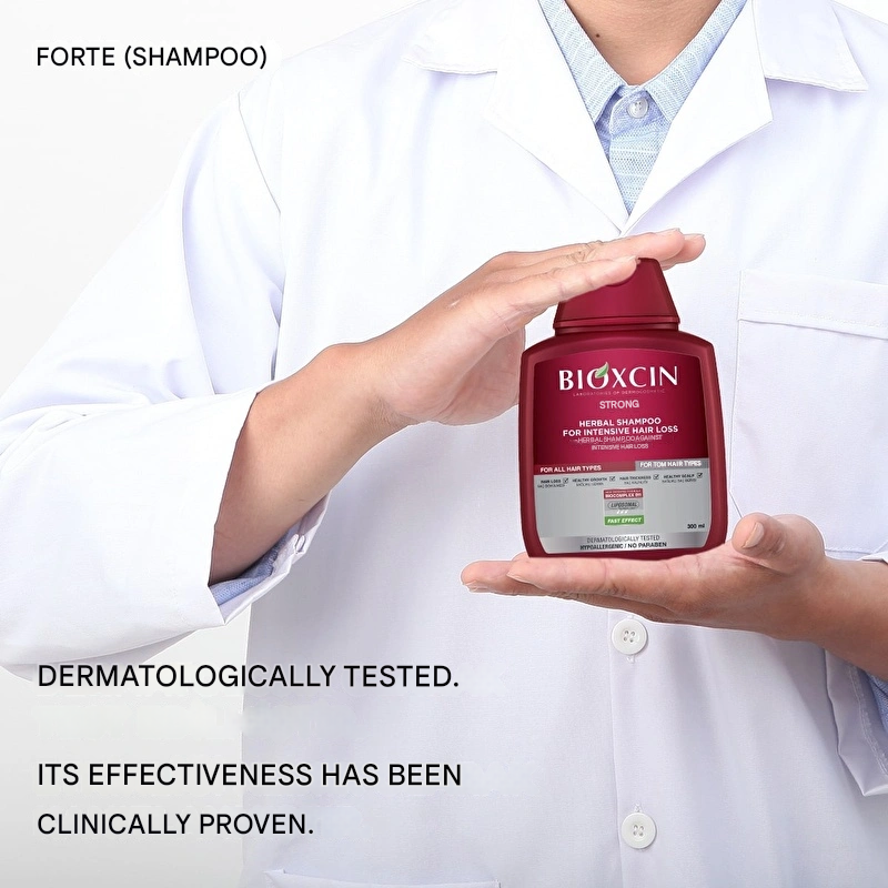Bioxcin Forte Herbal Shampoo Against Hair Loss All Hair Types 300 ml