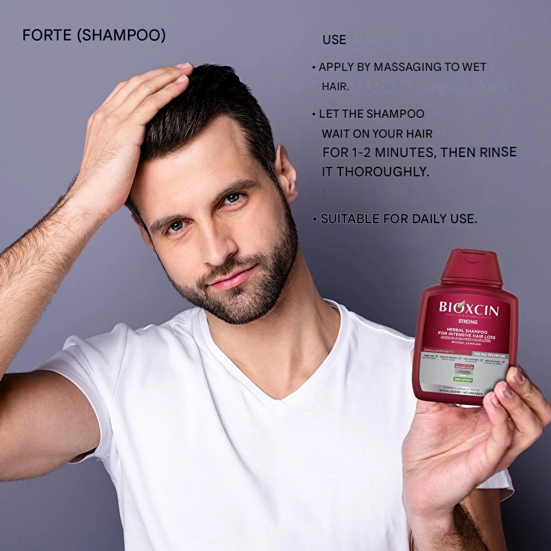 Bioxcin Forte Herbal Shampoo Against Hair Loss All Hair Types 300 ml