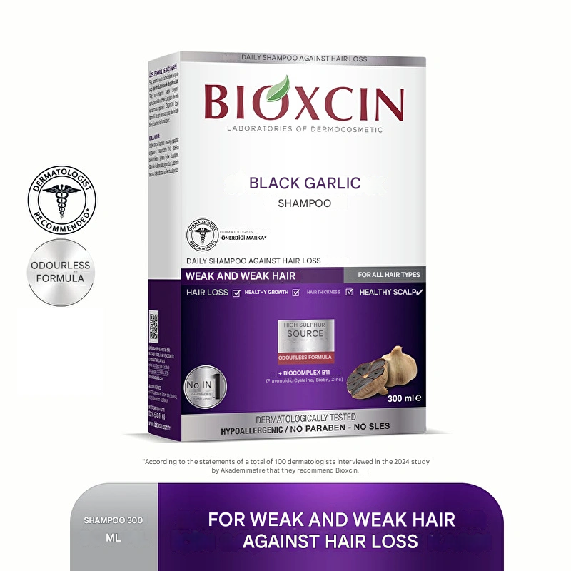 Bioxcin Black Garlic Shampoo 300 ml