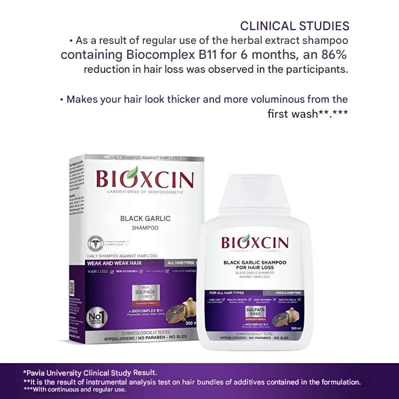 Bioxcin Black Garlic Shampoo 300 ml