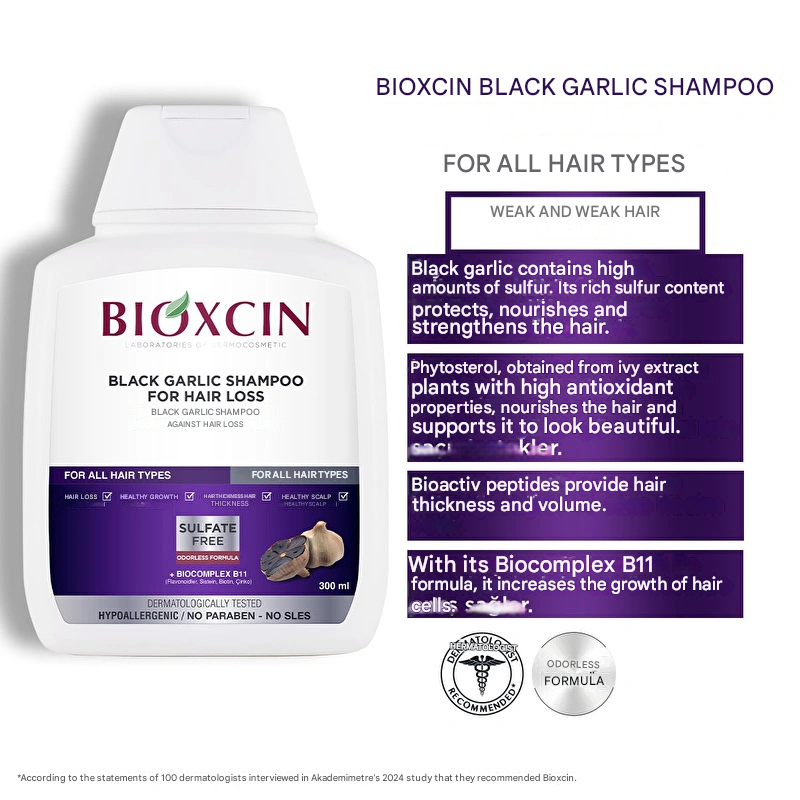 Bioxcin Black Garlic Shampoo 300 ml
