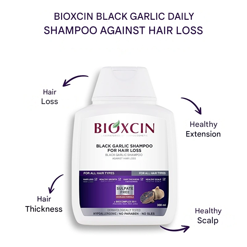 Bioxcin Black Garlic Shampoo 300 ml