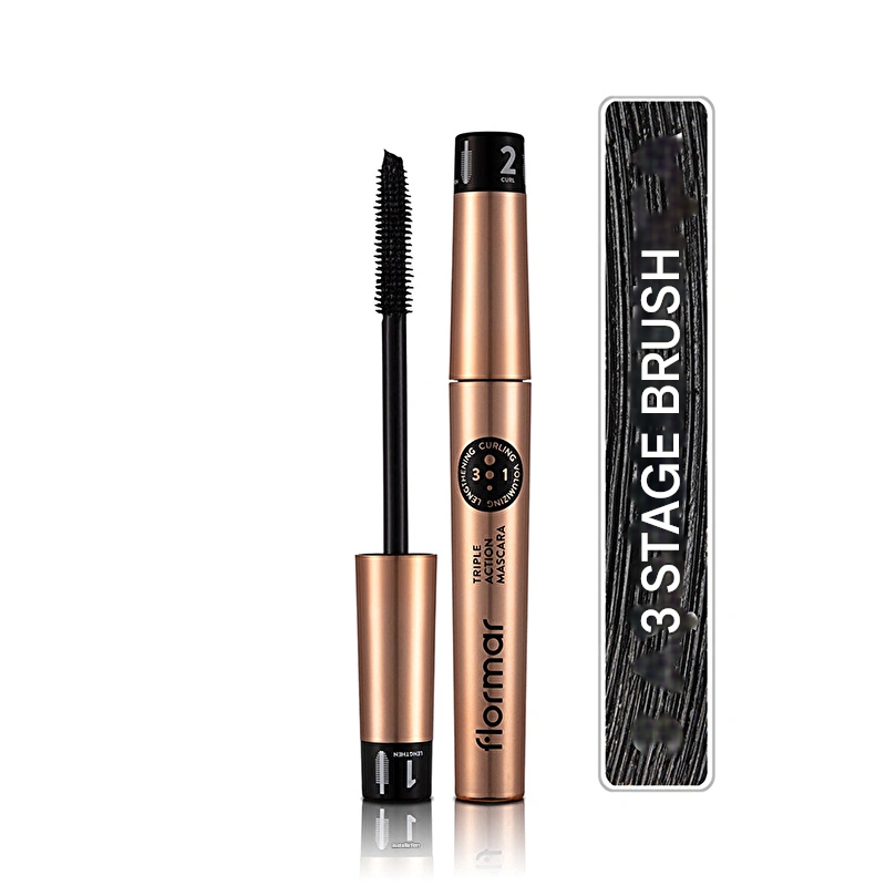 Flormar Triple Action 3 Stage Mascara 001 Triple Action Mascara