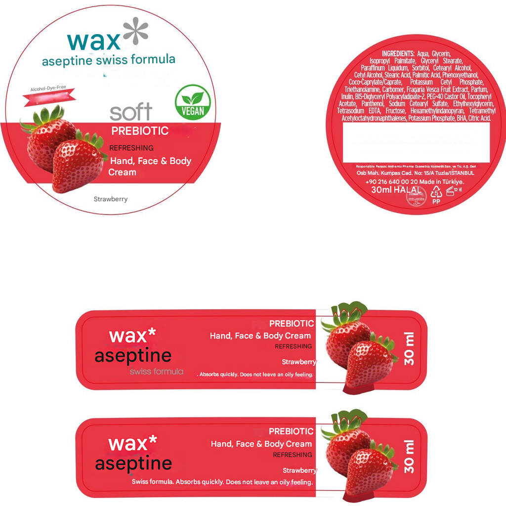 Cire Aseptine Soft Strawberry Prebiotic Cream 30 ml