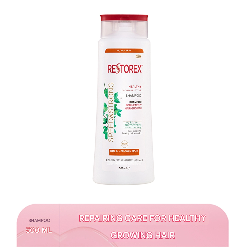 Restorex Healthy Growth Effective Hair Care Shampoo for Dry and Damaged Hair 500 ml