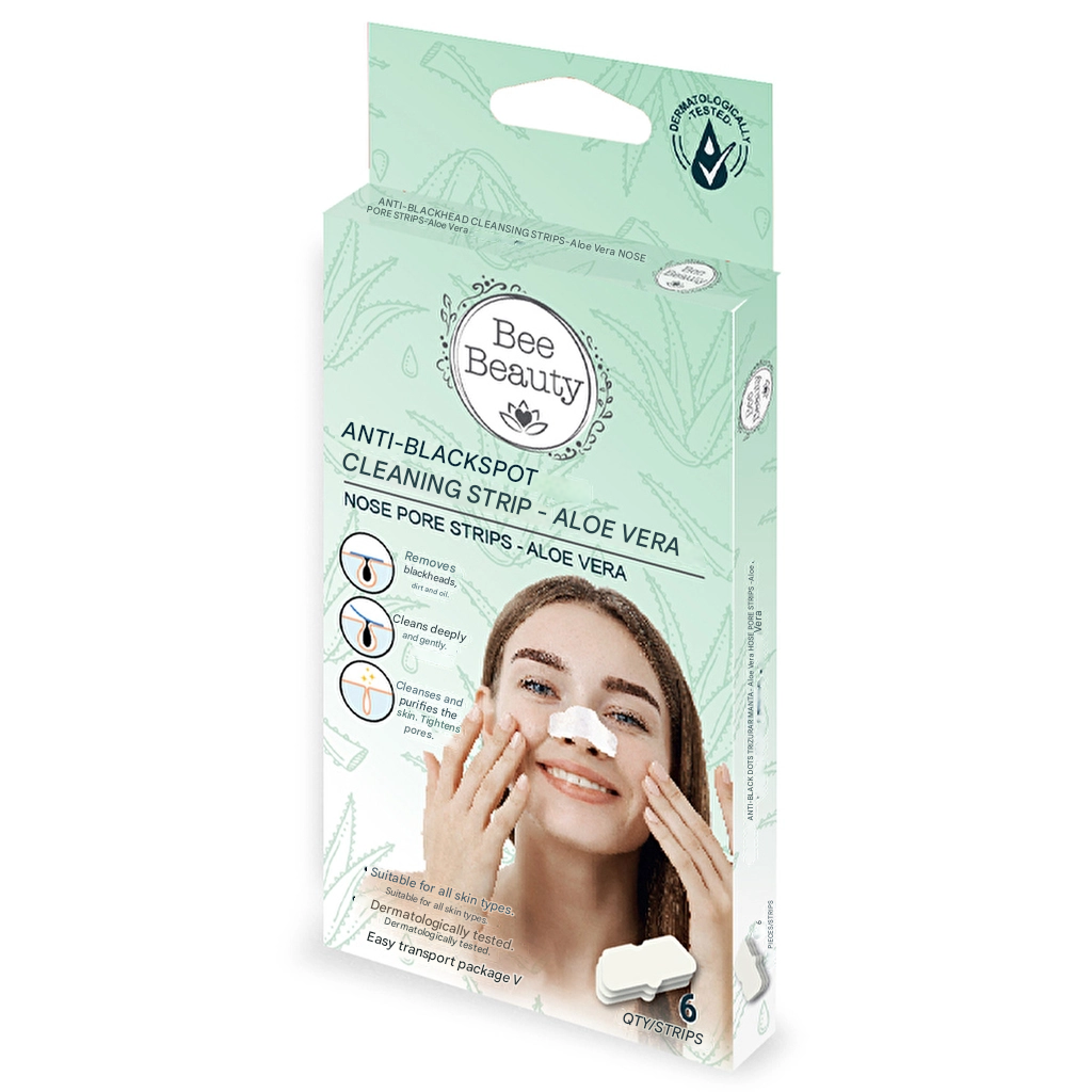 Bee Beauty Aloe Vera Blackhead Strips 6-Pack