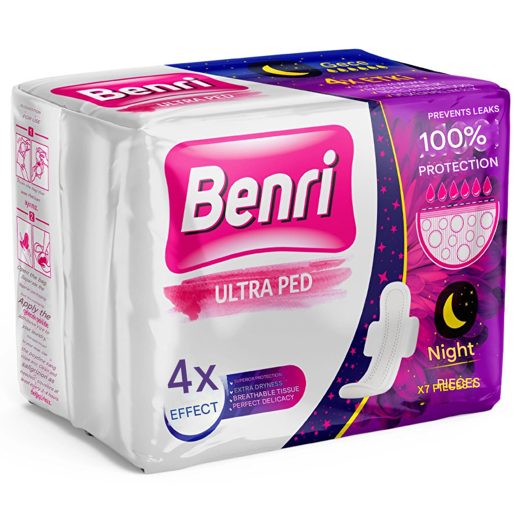 Benri Sanitary Pads Night Pack of 7