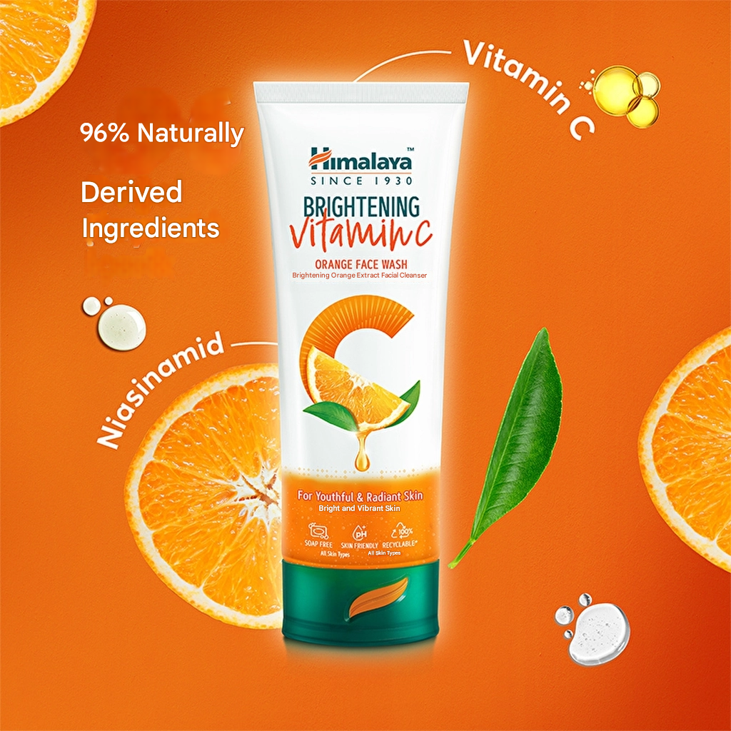 HIMALAYA - Brightening Vitamin C Orange Extract Facial Cleanser 100 ml