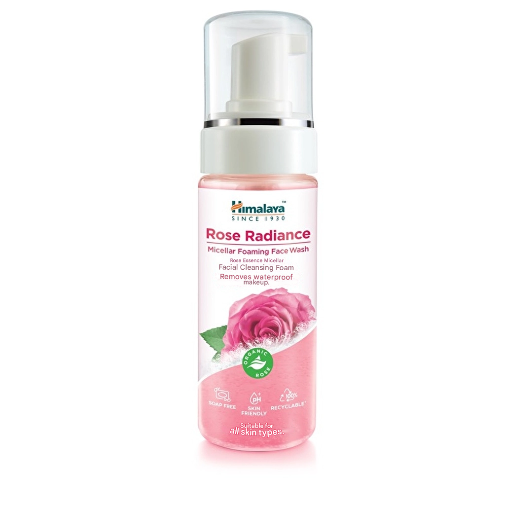 HIMALAYA - Rose Extract Illuminating Micellar Facial Cleansing Foam 150 ml