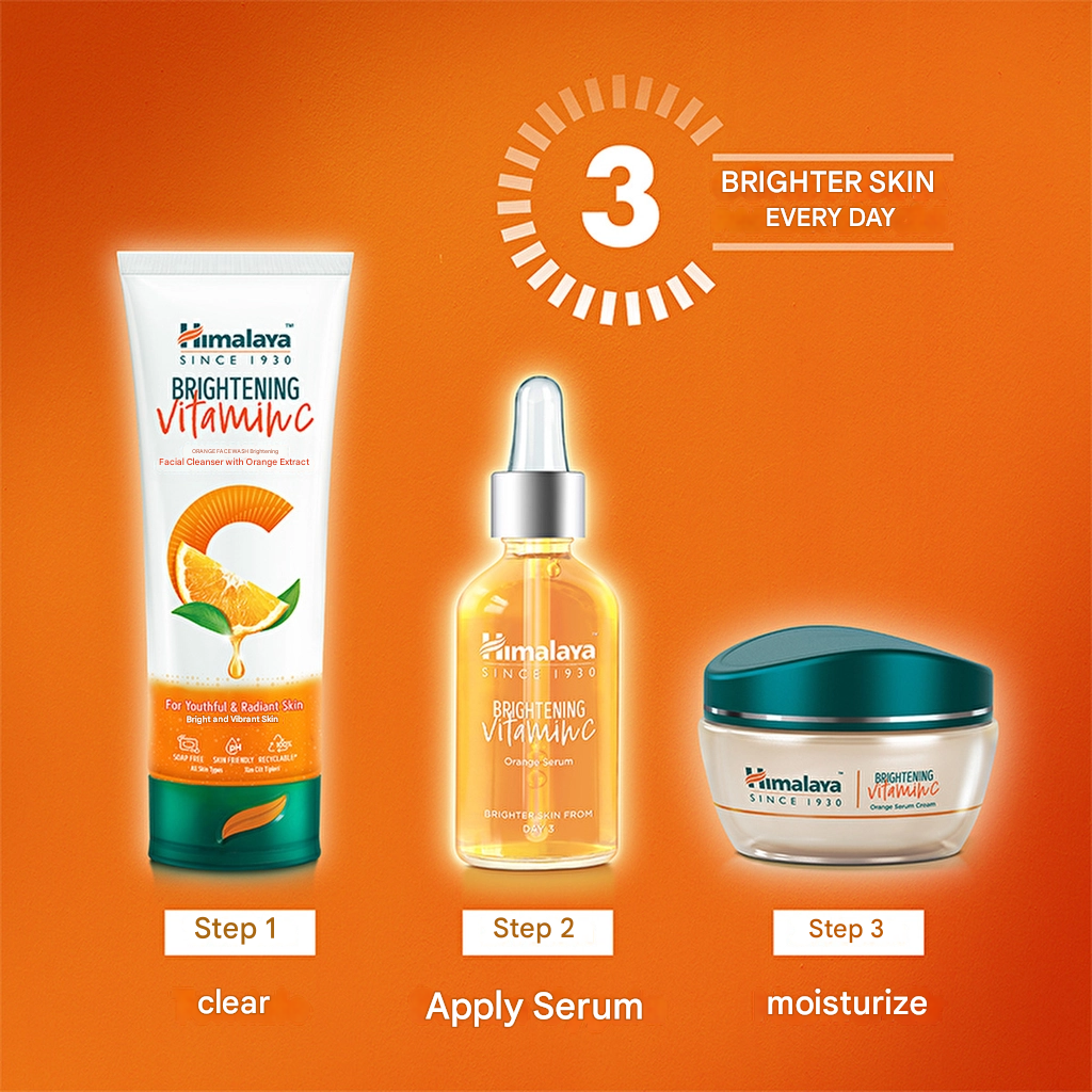 Himalaya Brightening Illuminating Serum with Vitamin C and Orange Extract 30 ml