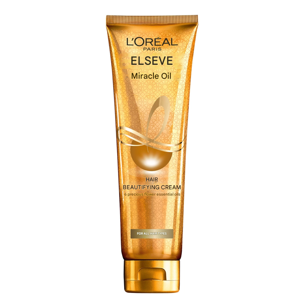 L'Oreal Paris Elseve Miracle Oil Hair Beautifying Cream 150 ml (All Hair Types)
