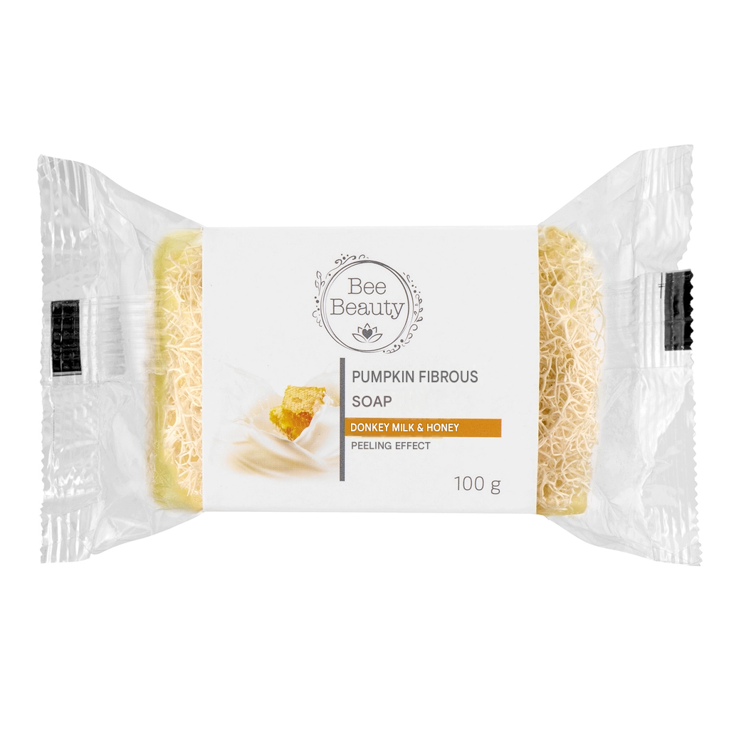 Bee Beauty Loofah Soap Donkey Milk & Honey 100 gr