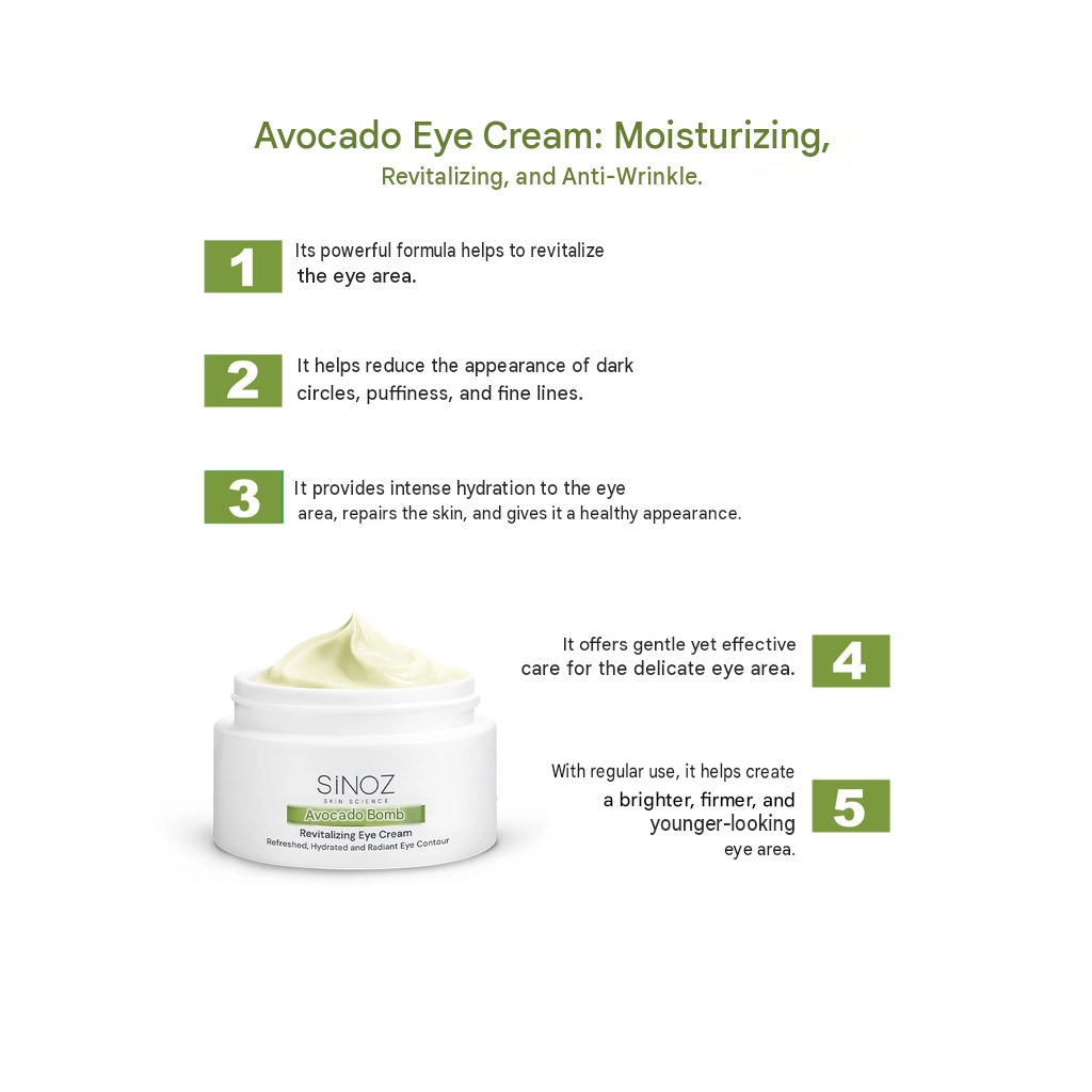 Sinoz Avocado Bomb Revitalizing Eye Cream 15 ml