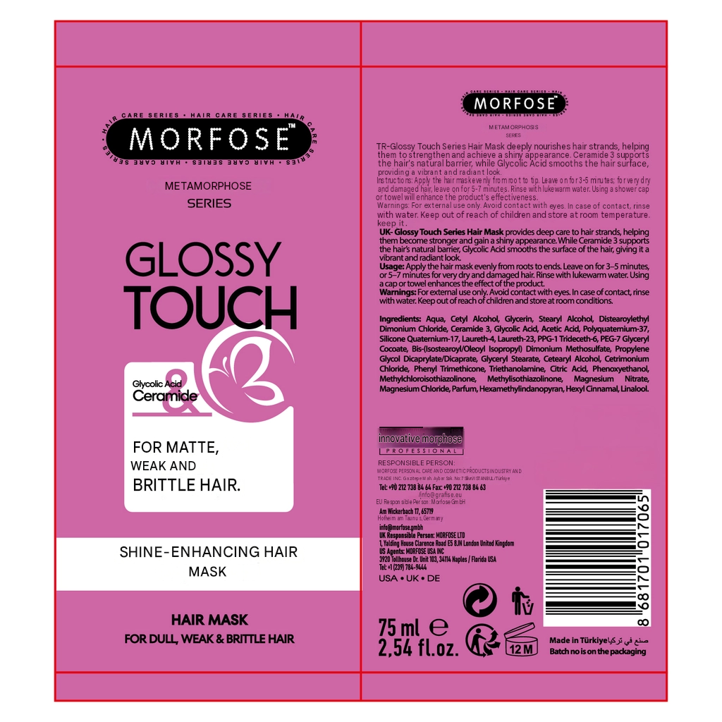 METAMORFOSE - Glossy Touch Shine Enhancing Treatment Hair Mask 75 ml