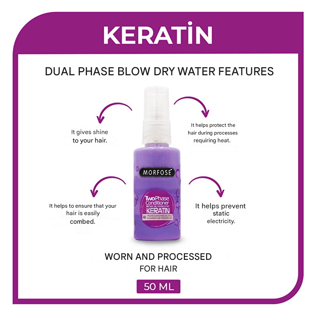 Morfose Keratin Dual Phase Blow Dry Water 50 ml