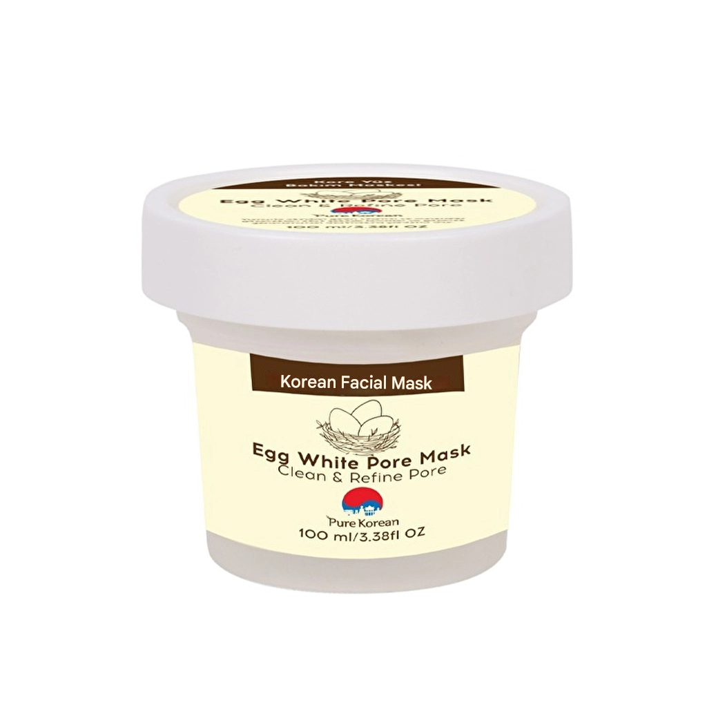 Pure Korean Egg White Pore Reusable Face Mask 100 ml