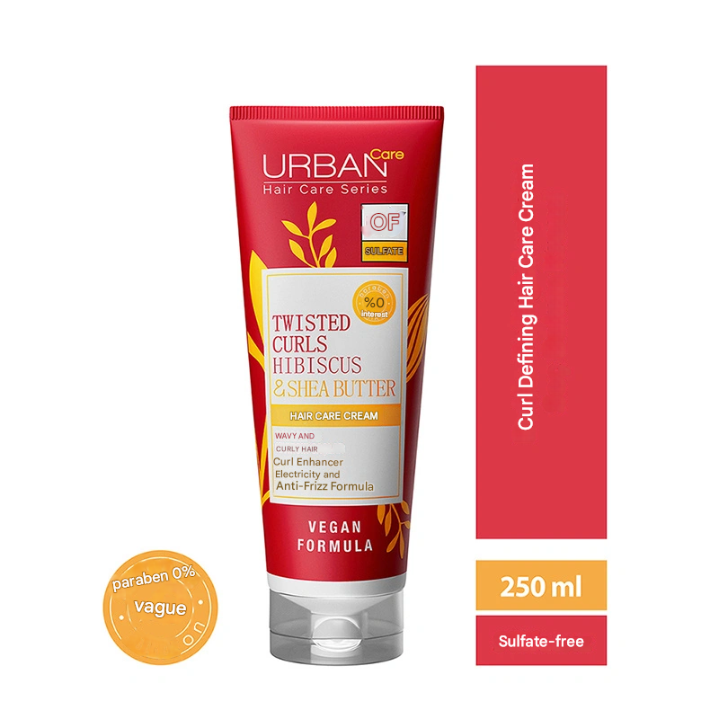 Urban Care Twisted Curls Hibiscus & Shea Butter Curl Defining Sulfate-Free Hair Care Cream 250 ml