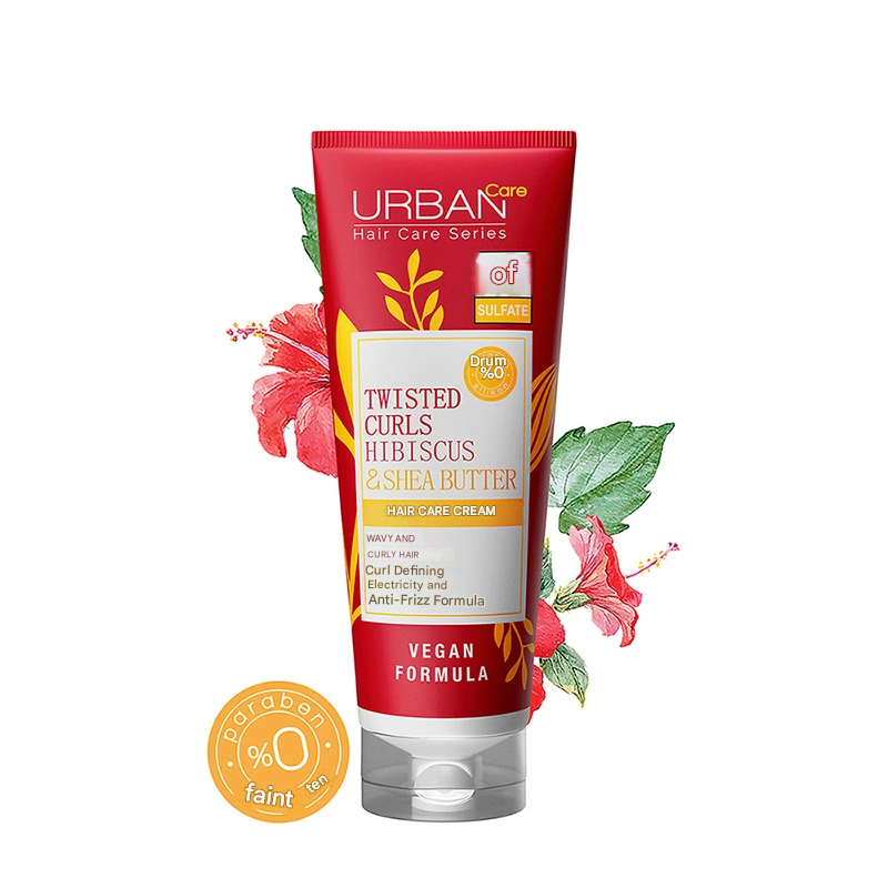 Urban Care Twisted Curls Hibiscus & Shea Butter Curl Defining Sulfate-Free Hair Care Cream 250 ml