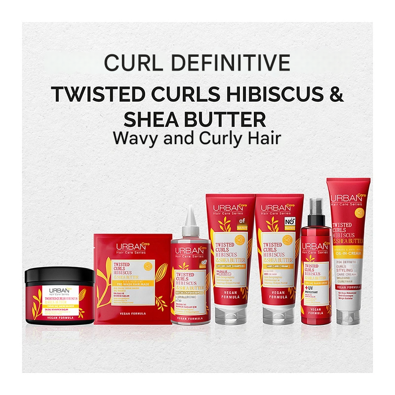 Urban Care Twisted Curls Hibiscus & Shea Butter Curl Defining Sulfate-Free Hair Care Cream 250 ml
